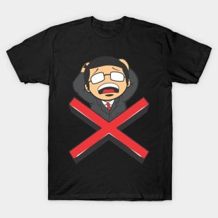 Businessman with Cross Frustation T-Shirt